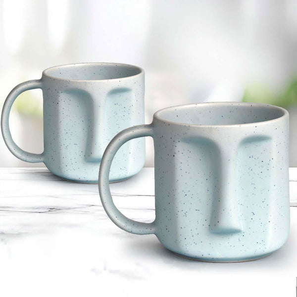New SkyBlue Visage Coffee Mug Set Of 2 - The Earth Store - Mug Set